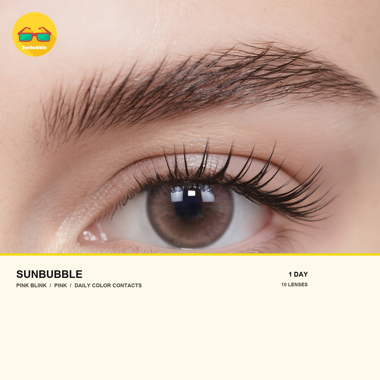 Pink Blink pink daily color contact lens